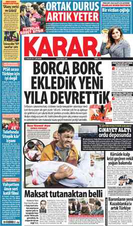  PENELOPE CRUZ GAZZE İÇİN HAYKIRDI SİLAHLARI HEMEN SUSTURUN www.karar.com FİYATI: 3TL 13 ARALIK 2023 ÇARŞAMBA YILA DEVRETTİ