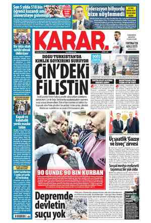 7 0CAK 2024 PAZAR www.karar.com KARAR. Federasyon biliyordu ze söylemedi (oç, TFF'yi suçladı. Federasyon ile Suudiler...
