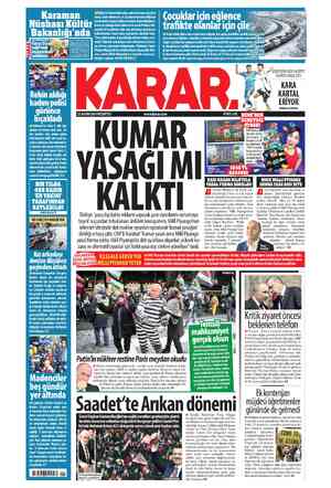  Vi 25 KASIM 2024 PAZARTESİ www.karar.com %EŞİKTAŞ*IN LİGDEGALİBİYET HASRETİ 4 MAÇA ÇIKTI KARA KARTAL ERİYOR AYRINTILAR...