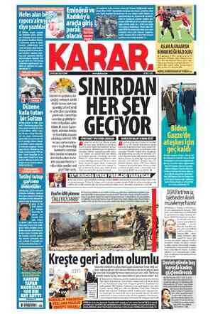  ÖDÜLLERİ TOPLAYAN “MUKADDERAT' VİZYONDA Serkan Özcan www.karar.com a tep'te, ardından Antalya G Ecı H o R ve İstanbul'da...