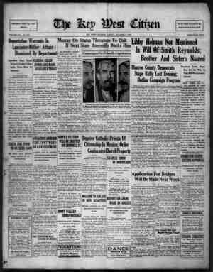 The Key West Citizen Newspaper 7 Ekim 1932 kapağı