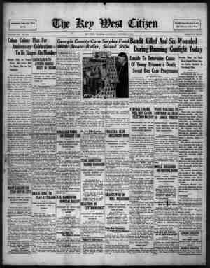 The Key West Citizen Newspaper 8 Ekim 1932 kapağı
