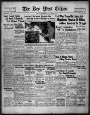 The Key West Citizen Newspaper 11 Ekim 1932 kapağı