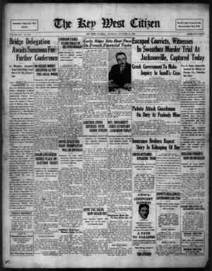 The Key West Citizen Newspaper 13 Ekim 1932 kapağı