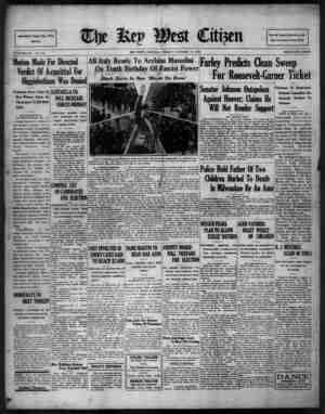 The Key West Citizen Newspaper 14 Ekim 1932 kapağı