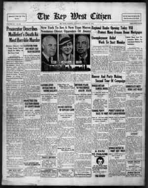 The Key West Citizen Newspaper 15 Ekim 1932 kapağı