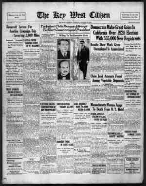 The Key West Citizen Newspaper 18 Ekim 1932 kapağı