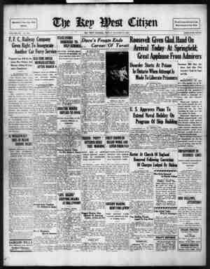 The Key West Citizen Newspaper 21 Ekim 1932 kapağı
