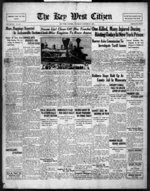 The Key West Citizen Gazetesi 22 Ekim 1932 kapağı