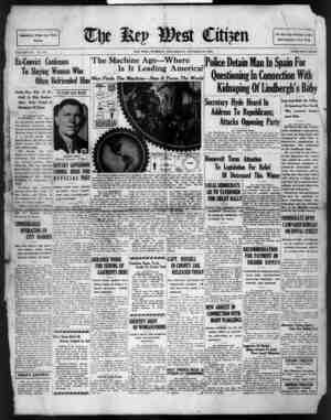 The Key West Citizen Newspaper 26 Ekim 1932 kapağı