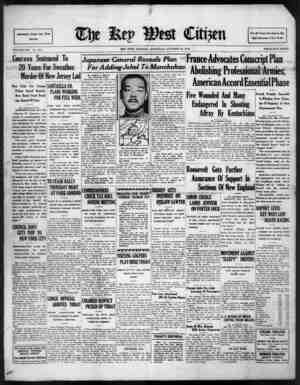 The Key West Citizen Newspaper 29 Ekim 1932 kapağı