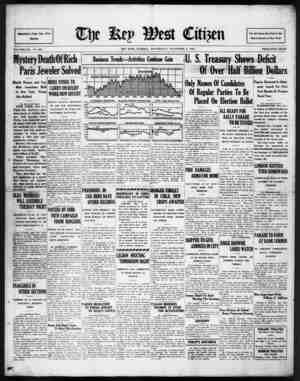 The Key West Citizen Newspaper 2 Kasım 1932 kapağı
