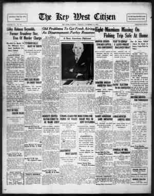 The Key West Citizen Newspaper 15 Kasım 1932 kapağı
