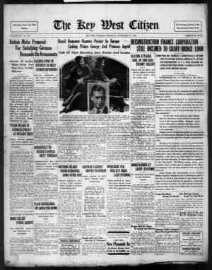 The Key West Citizen Newspaper 17 Kasım 1932 kapağı