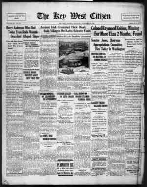 The Key West Citizen Newspaper 19 Kasım 1932 kapağı