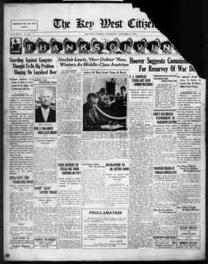 The Key West Citizen Newspaper 23 Kasım 1932 kapağı