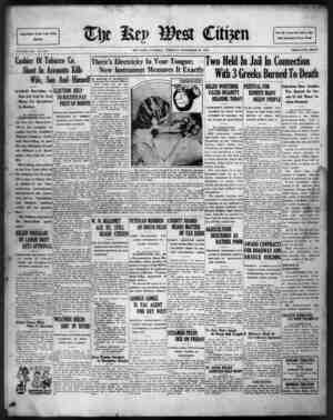 The Key West Citizen Newspaper 29 Kasım 1932 kapağı