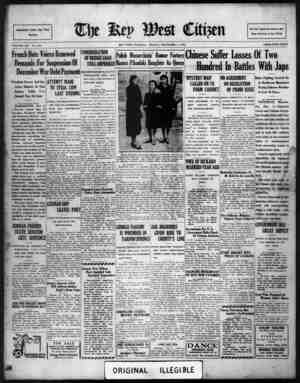 The Key West Citizen Newspaper 2 Aralık 1932 kapağı