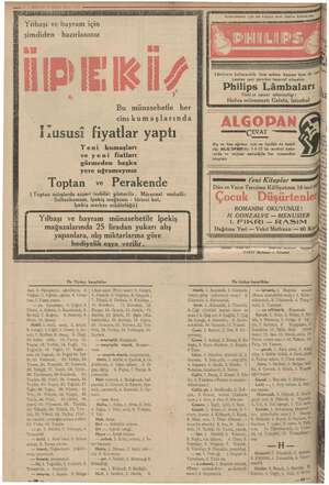    - KULUN | 7 Binet könun 1984 me Yılbaşı ve bayram için şimdiden  hazırlanınız . PEKİZ Bu münasebetle her cinskumaşlarında İ