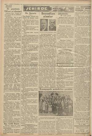    — 4 — KURUN 10 İkincikânun 1935 SIYASA Bir gazetenin 150 nci yıl dönümü Londrada çıkan (Taymis) bu iy yılın mi 150 inci...