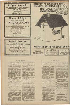    o 1? — KURUN 16 ŞUBAT 1935 Olgun Çocuk Türk çocuklarının iyi gazetesi gr çe Beş kuruş vekip z de bir tane alın SERVET!...