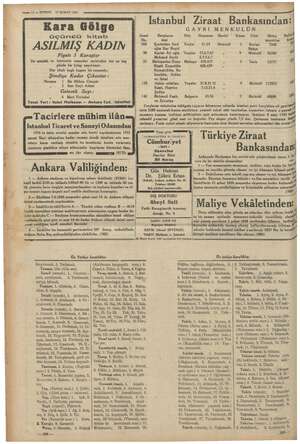    — iğ — KURUN ölmeli Güllü Me 17 ŞUBAT 1985 EŞ 1934 ve daha Tacirlere mühim ilân Istanbul Ticaret ve Sanayi Odasından senesi