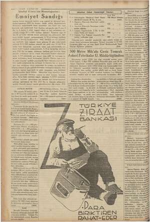    TE AM PA A ——10 — KURUN 2 ŞUBAT 1935 istanbul 4 üncu icra Memurluğundan : Emniyet Sandığ namına birinci derecede ipotekli