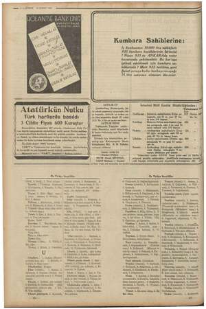    — 1? — KURUN TN öl icii 26 ŞUBAT 1935 Kumbara Sahiblerine: Iş Bankasının 10.000 lira mükâfatlı 935 kumbara keşidelerinin