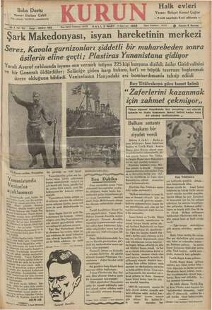 Kurun Gazetesi 5 Mart 1935 kapağı