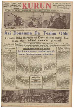 Kurun Gazetesi 13 Mart 1935 kapağı