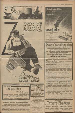    11 — KURUN © 25 MART 1935 “ÇOĞALTAN:BIR:FABRIKADIR. PARAYI TURKIYE ZIRAAT BAN KAZI "Pana BiRiKTiİREN RAHAT-EDER Soğuk....