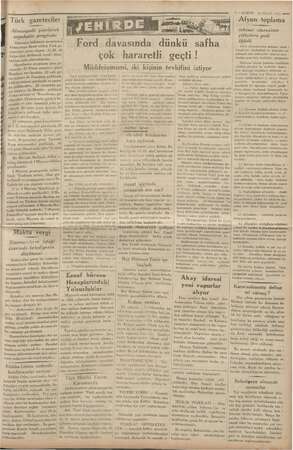    3 — KURUN. 19 NİSAN 1935 m Türk gazeteciler Afyon toplama Almanyada yapılacak a Ki <p pe in eyahatin programı | 5 sale Şasi