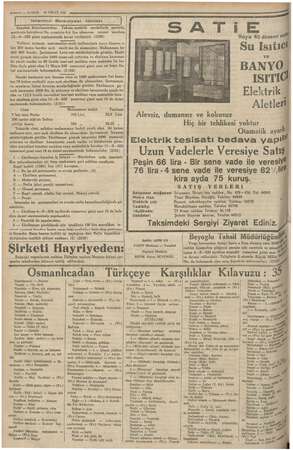  şam ———10 — KURUN 30 NİSAN 1935 Istanbul İstanbul Belediyesinden: motörsüz kotraların No. resminin bir 1 Belediyesi ilânları