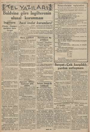  m 2 — KURUN 10 HAZİRAN 1935 semen Baldvine göre İngilterenin ulusal korunması İngiltere Uluslar Cemiyeti üyeliğine önem...