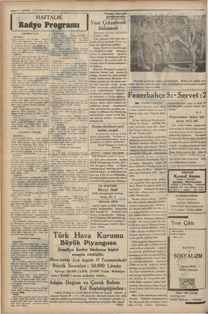    —10 — KURUN 17 HAZİRAN 'HAFTALIK Radyo Programı 18 HAZİRAN SALI . 2080: Btüla- duyumlar. 18: Plâk. e Düyümlar. 1915: yük