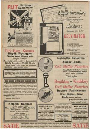    ŞE * 8 TEMMUZ 1955 — 8 — KURUN FLITorökük; E Alıyorsunuz shhalinızı Kazanmak için de bir KELVINATOR. | alınız se bir...