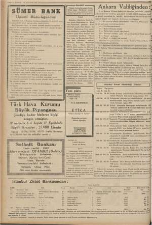  m İl Benmari -r $ — KURUN 25 AĞUSTOS 1935 SÜMER BANK Umumi Müdürlüğünden: anka m Ve hesabına Avrupaya müsabaka ile muhtelif