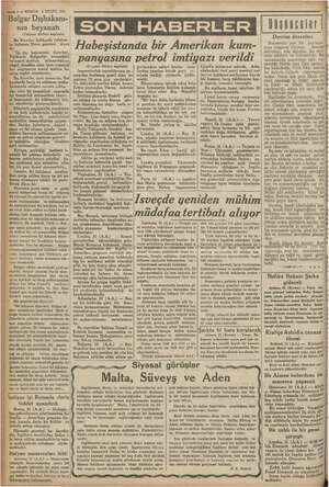      4 — KURUN 1 EYLÜL 1935 Bulgar Dışbakanı- nın beyanatı (Üstyanı Birinci sayfada) Bu diyevler hakkında te ta bulun an Slovo