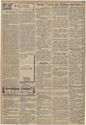  a — 6 — KURUN 14 1. TEŞRİN 1985 « eee ab j hulyaya ümererri ve hoş e A TA , — Binbirgece masallarından — e (Başta tarafı 11,