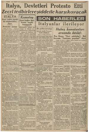  ji | l 18 H. TEŞRİN 1955 TERM Frm Italya, Devletleri Protesto Etti Zecri tedbirlereşiddetle karşıkoyaçak | | ITALYA .Zecri