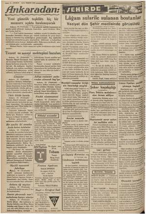    sx: 4— KURUN 1311. TEŞRİN 1935 yy yy yg gg Yeni gümrük teşkilâtı hiç bir memuru açıkta bırakmıyacak 12 (Telefonla) — Yeni