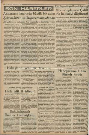  M4 1, KANUN 1935 vam > - —— 34 — KURUN Ankaranın imarında büyük bir adım Şehrin bütün su ihtiyacı temin olundü Ali Çetinkaya