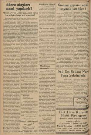  “e Şi SE — k Te ? VT a YY TUE ws 10 — KURUN 4 ŞUBAT 1936 Sürre alayları nasıl yapılırdı? “Sürre Devesi Gibi Süslü,, sözü...