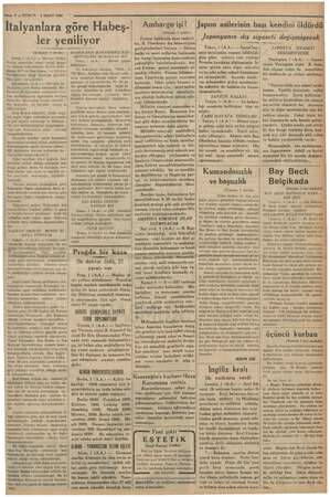  —— 17— KURUN 2 MART 1936 ET RM kada İtalyanlara göre Habeş- ler yeniliyor (Ustyanı 1 incide) ip Roma 1 (A. — Mareşal Badög-