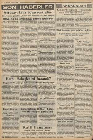    e a e an skeei ) Eg TN rl | R “re çizilmiş bir sulh kabül & “ Avrupayı kana boyayacak plân!,, Bir Fransiz gazetesi Alman