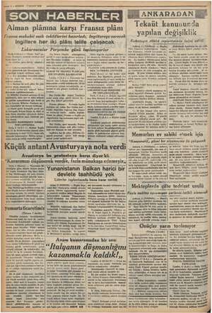    2 — KURUN 7 NİSAN 1936 en her iki lu telife sildi tmektedir: Dış Bakanı Flandin (o arkadaşlarına evvelâ 31 mart tarihli...