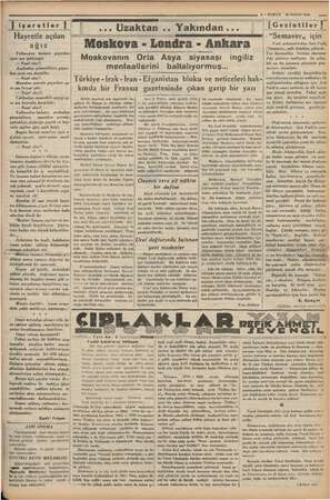    imla — KURUN 20 NİSAN 1936 — a işaretler | Hayretle açılan ağız i Yelkenden buhara geçerken aynı ses işitilmişti: l Nasıl