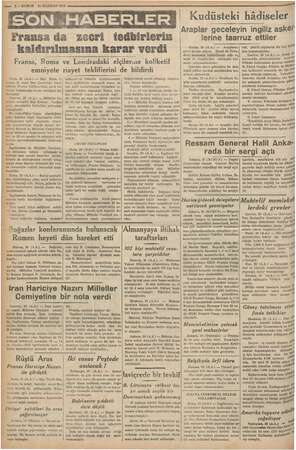    Fransa da zeori kaldırılmasına karar verdi BERLER İğ tedbirlerin Yo Fransa, Roma emniyete * Paris, 20 (A.A) Blum, İ- ği...
