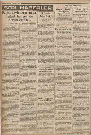    — 2 — KURUN 10 EYLÜL 1936 İN la ie. 7 o kü » rak bir lan birçok Faşist devletlerin müda- halesi bu şekilde devam miz...