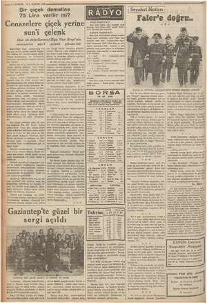    ——i — KURUN 111, KANUN 193 Bir çiçek demetine men VE yaş | | Seyahat Notları | 75 Lira verilir mi? XADYO| E i Faler'e...